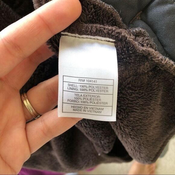 Nike ACG 1/2 Zip Fleece Jacket Brown Warm Hooded Women Size Large Pullover - Picture 12 of 14